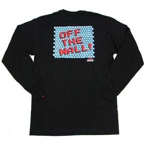 Vans Nintendo Off The Wall Black Long Sleeve Shirt